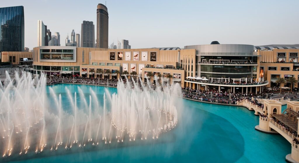 Dubai Mall and Dubai Fountains
