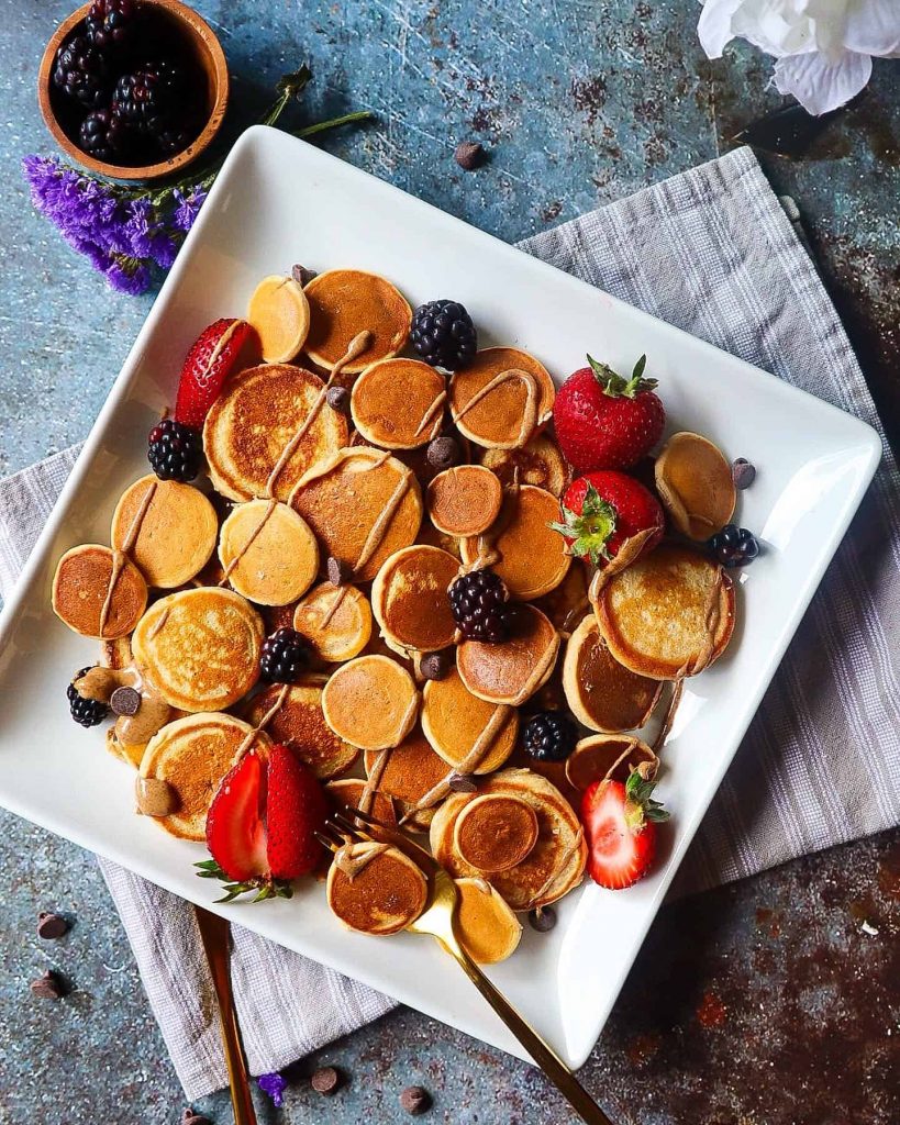 Pancake Bites with Fruit